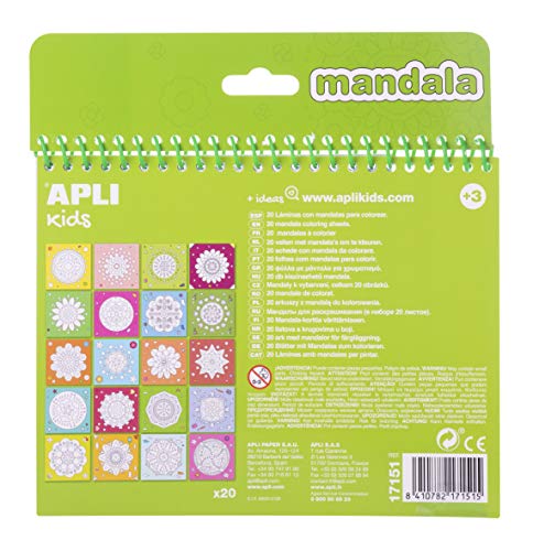 APLI Kids 17151 - Bloc pinta y colorea Mandala