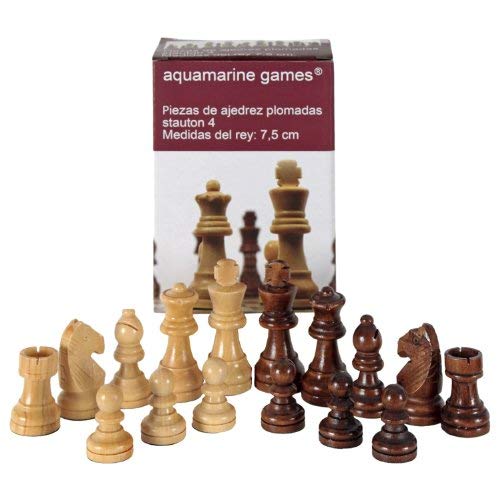 Aquamarine Games - Stauton 4, Piezas de ajedrez (Compudid CP002)