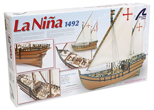 Artesanía Latina 22410. Maqueta de barco en madera Carabela La Niña 1/65