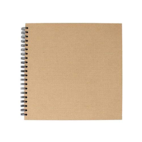 Artway Enviro - Cuaderno de cartulinas Negras - 100% Reciclado - 270 gsm - Cuadrado y Grande - 285 x 285 mm - 30 Hojas