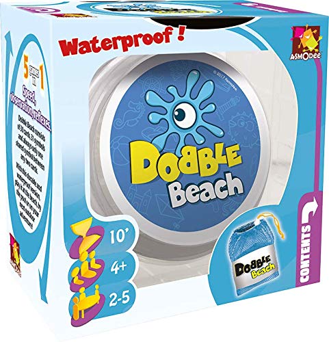 Asmodee Dobble Waterproof - Juego de cartas resistente al agua, versiones surtidos