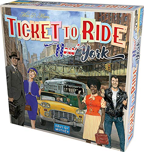 Asmodee- Ticket To Ride New York Juego de Mesa, Color Azul, 720560