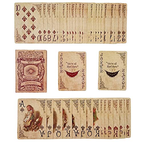 ASVP SHOP? Alice In Wonderland Playing Cards Party Props Decoration Theme Full Set by