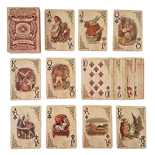 ASVP SHOP? Alice In Wonderland Playing Cards Party Props Decoration Theme Full Set by
