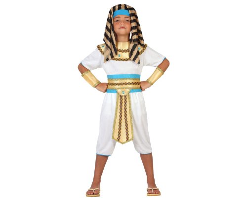 Atosa-23306 Disfraz Egipcio, color dorado, 7 a 9 años (23306)