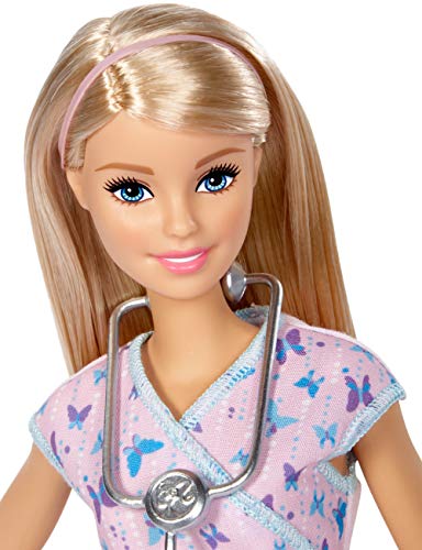 Barbie - Muñeca quiero ser - enfermera - muñeca - (Mattel DVF57)
