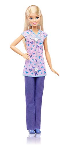 Barbie - Muñeca quiero ser - enfermera - muñeca - (Mattel DVF57)