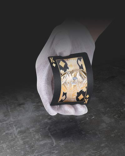 BIERDORF Solarmatrix Baraja Poker Plastico Negro - Resistente al Agua Novedad Cartas de Poker Profesional