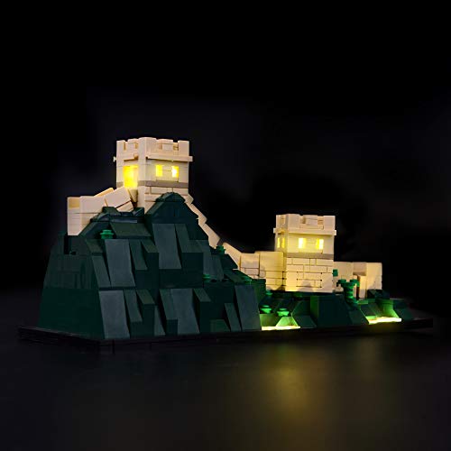 BRIKSMAX Kit de Iluminación Led para Architecture Gran Muralla China-Compatible con Ladrillos de Construcción Lego Modelo 21041, Juego de Legos no Incluido