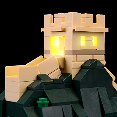 BRIKSMAX Kit de Iluminación Led para Architecture Gran Muralla China-Compatible con Ladrillos de Construcción Lego Modelo 21041, Juego de Legos no Incluido