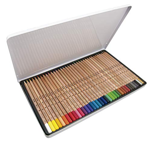 Caja metálica 36 lápices de colores con mina grande Ø3,3 mm 213, multicolor
