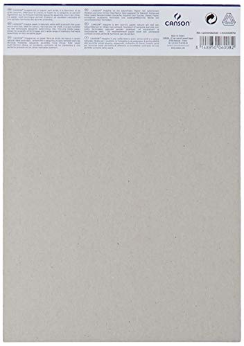 Canson Imagine, Bloc Papel de Dibujo, A4-21 x 29.7 cm, Blanco