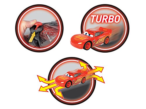 Cars 3 Turbo Racer Lightning Mcqueen Rayo Voiture RC MC Queen Echelle 1/24 (Simba 3084003)