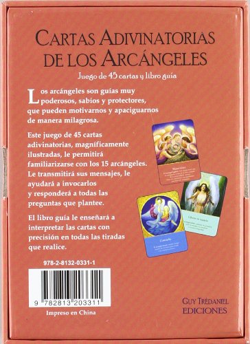 Cartas Adivinatorias De Los Arcángeles - Juego de 45 cartas y libro de guía