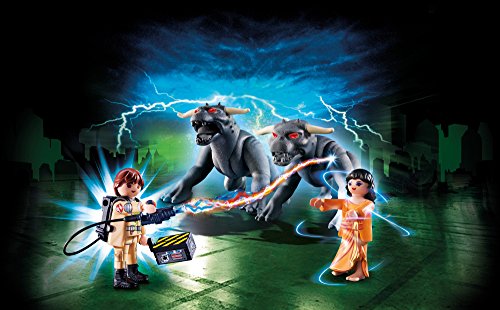 CAZAFANTASMAS-Venkman y Terror Dogs Playset de Figuras de Juguete, Multicolor, 7,2 x 14,2 x 18,7 cm Playmobil 9223