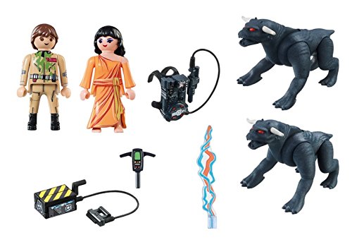 CAZAFANTASMAS-Venkman y Terror Dogs Playset de Figuras de Juguete, Multicolor, 7,2 x 14,2 x 18,7 cm Playmobil 9223