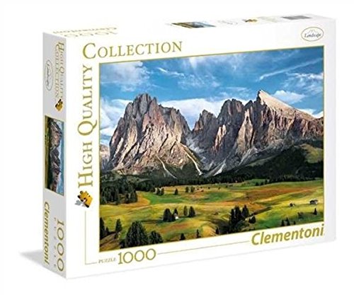Clementoni-39414 Puzzle 1000 Piezas La Cima de los Alpes, Multicolor (39414.2)