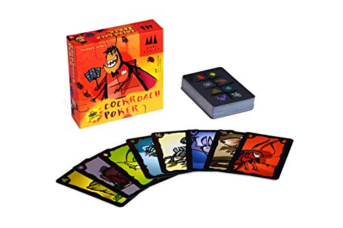 Coiledspring Games- Three Magicians Poker Card Game by Juego de Cartas, Color Naranja (CSG-Cockroach)