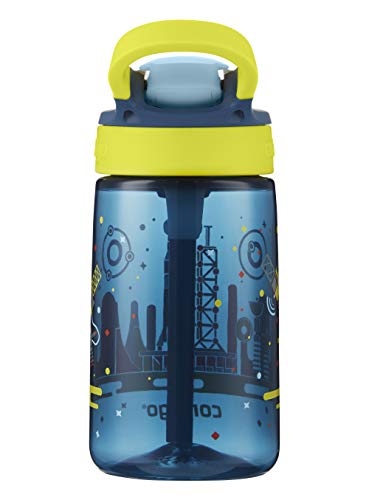 Contigo Gizmo Flip Botella, Unisex-Baby, Nautical Blue with Space, 420 ml