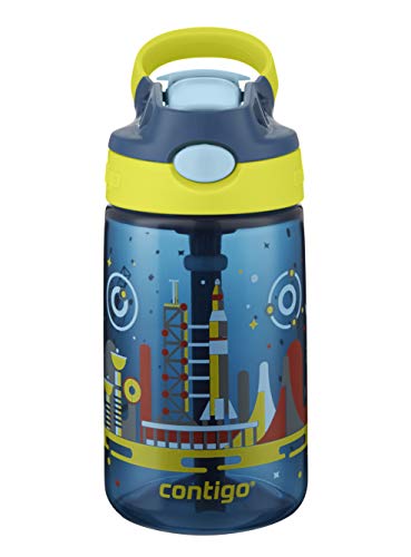Contigo Gizmo Flip Botella, Unisex-Baby, Nautical Blue with Space, 420 ml