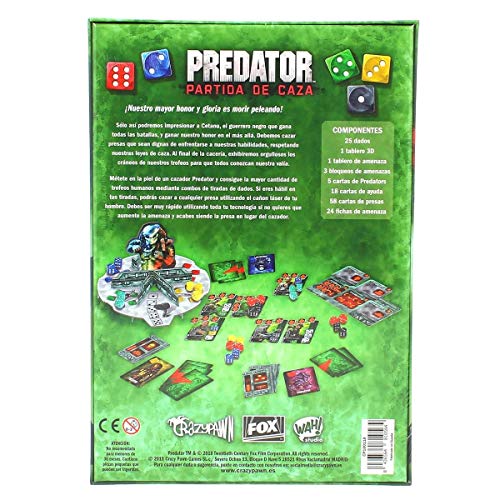 Crazy pawn - Juego de Mesa Predator: Partida de Caza, Multicolor