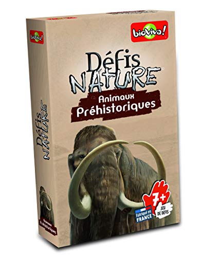 Défis Nature – 282673 – Cartas de Animales prehistóricos – Color marrón (Idioma español no garantizado)