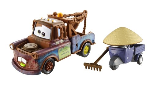 Disney Mattel Cars 2 - Juego de Coches en Miniatura (Mate y Pitty)