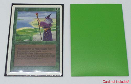 docsmagic.de 200 Premium Bi-Color Card Sleeves Mat Light Green / Black Standard Size 66 x 91 Fundas Verde Claro Negra