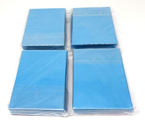 docsmagic.de 4 x 60 Mat Light Blue Card Sleeves Small Size 62 x 89 - Azul Claro - Mini Fundas - YGO