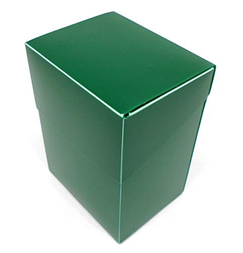 docsmagic.de 4 x Deck Box Full Green + Card Divider - Caja Verde - PKM YGO MTG