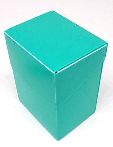 docsmagic.de 4 x Deck Box Full Mint + Card Divider - Caja Aqua - PKM YGO MTG
