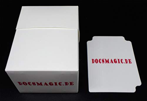 docsmagic.de 8 x Deck Box Full White + Card Divider - Caja Blanco - PKM YGO MTG