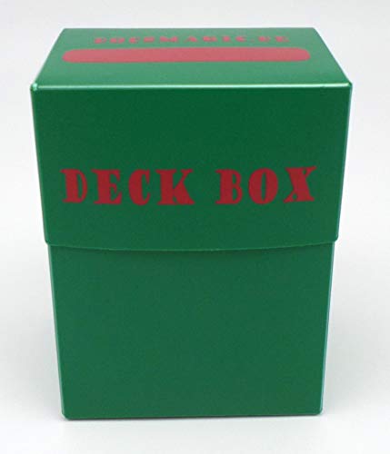 docsmagic.de 8 x Deck Box Green + Card Divider - Caja Verde - PKM - YGO - MTG