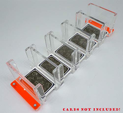 docsmagic.de Card Holder - 5-Compartment Clear 520+ Mini Cards- Titular de la Tarjeta Transparente