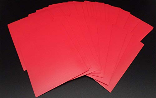 docsmagic.de Deck Box + 100 Double Mat Red Sleeves Standard - Caja & Fundas Roja - PKM - MTG