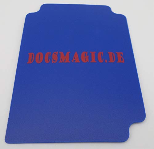 docsmagic.de Deck Box + 60 Mat Blue Sleeves Small Size - Mini Caja & Fundas Azul - YGO