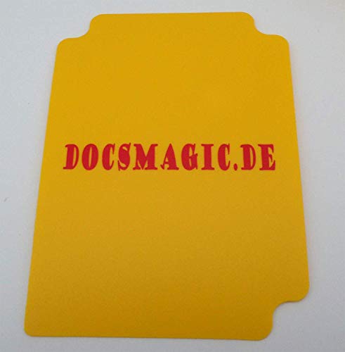 docsmagic.de Deck Box Full Yellow + Card Divider - Caja Amarillo - PKM YGO MTG