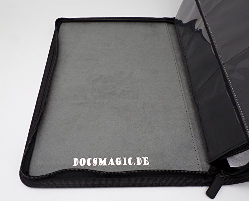 docsmagic.de Premium Pro-Player 9-Pocket Zip-Album Black - 360 Card Binder - MTG - PKM - YGO - Cremallera Negra