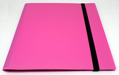 docsmagic.de Pro-Player 12-Pocket Playset Album Pink - 480 Card Binder - MTG - PKM - YGO - Álbum para Tarjetas Rosa