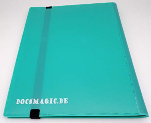 docsmagic.de Pro-Player 9-Pocket Album Mint - 360 Card Binder - MTG - PKM - YGO - Álbum para Tarjetas Aqua