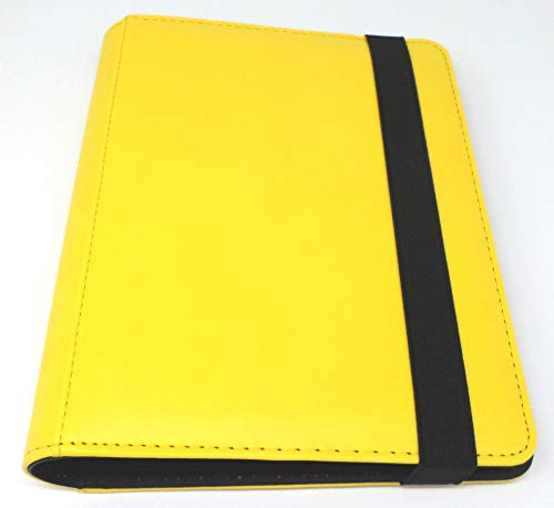 docsmagic.de Pro-Player Premium 4/8-Pocket Album Yellow - 160 Card Binder - MTG - PKM - YGO - Álbum para Tarjetas Amarillo