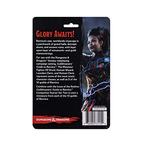 Dungeons & Dragons Fantasy Miniatures: Icons of The Realms Set 10 Guildmaster`s Guide to Ravnica Companion Starter One