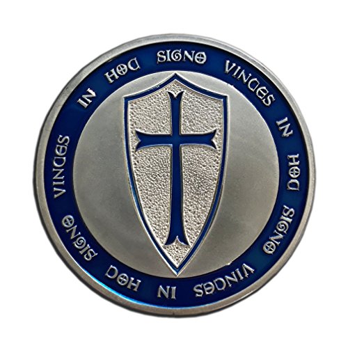 Eillwin Templar Raras Plata Chapado en Moneda Caballero Religiosa Coleccionable Honor Regalo Presente