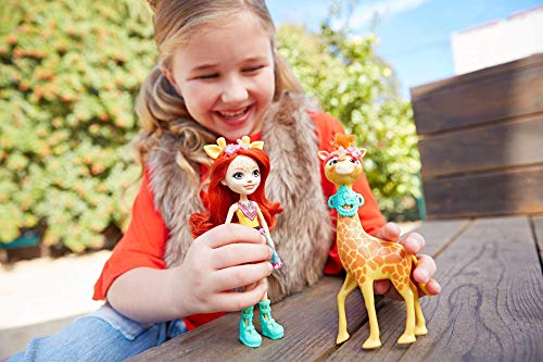 Enchantimals Muñeca con mascota Gillian Giraffe (Mattel FKY74) , color/modelo surtido
