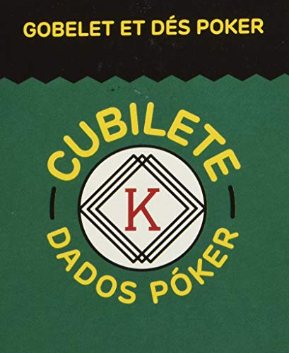Falomir Cubilete Póker, Juego de Mesa, Clásicos, Multicolor (27930)