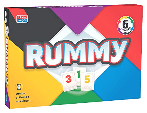 Falomir Rummy 6. Juego de Mesa. Clásicos, Multicolor (1)