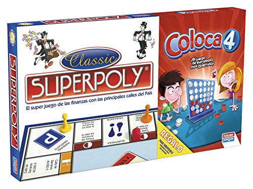 Falomir Superpoly + Coloca 4, Juego de Mesa, Clásicos, Multicolor (646385)