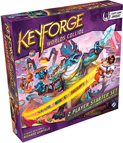 Fantasy Flight Games FFGKF07 KeyForge: Worlds Collide juego para principiantes de 2 jugadores, colores variados , color/modelo surtido