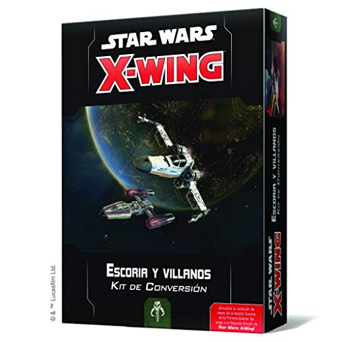 Fantasy Flight Games- SW X-Wing 2.0 - Escoria y Villanos: Kit de Conversión - Español, Multicolor (SWZ08ES)