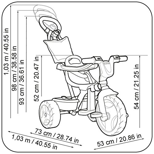 FEBER - EVO Trike Plus 3 en 1 Triciclo (Famosa 800010946)